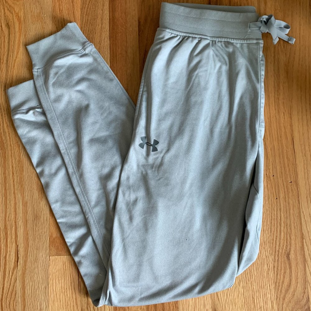 Under Armour Mens Light Grey Joggers Sz M